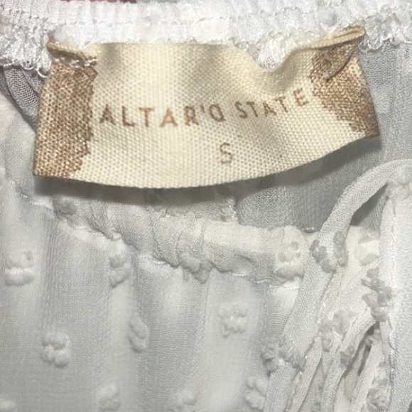 Altar'd State White Textured Mini Dress - Picture 2 of 3